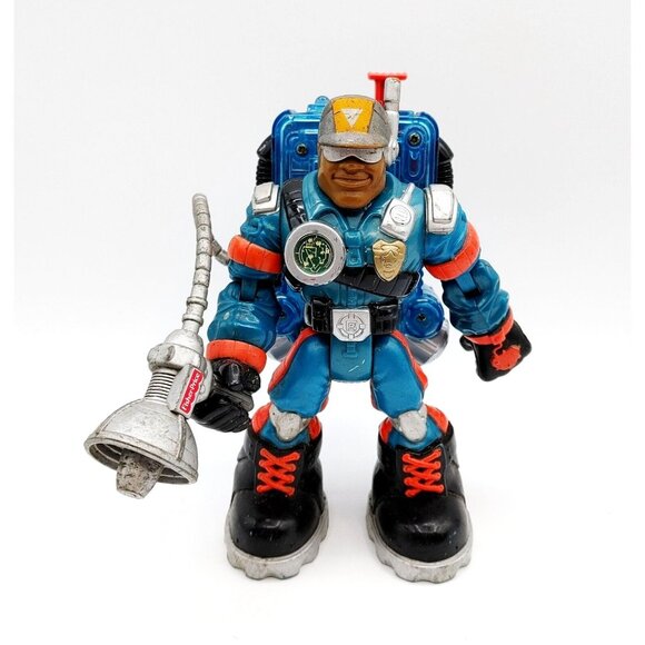 Rescue Heroes Jake Justice w/Voice Tech Pack Fisher Price Mattel 1999 - Picture 1 of 5